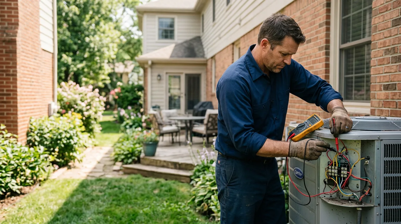 HVAC technician working near Purling, NY